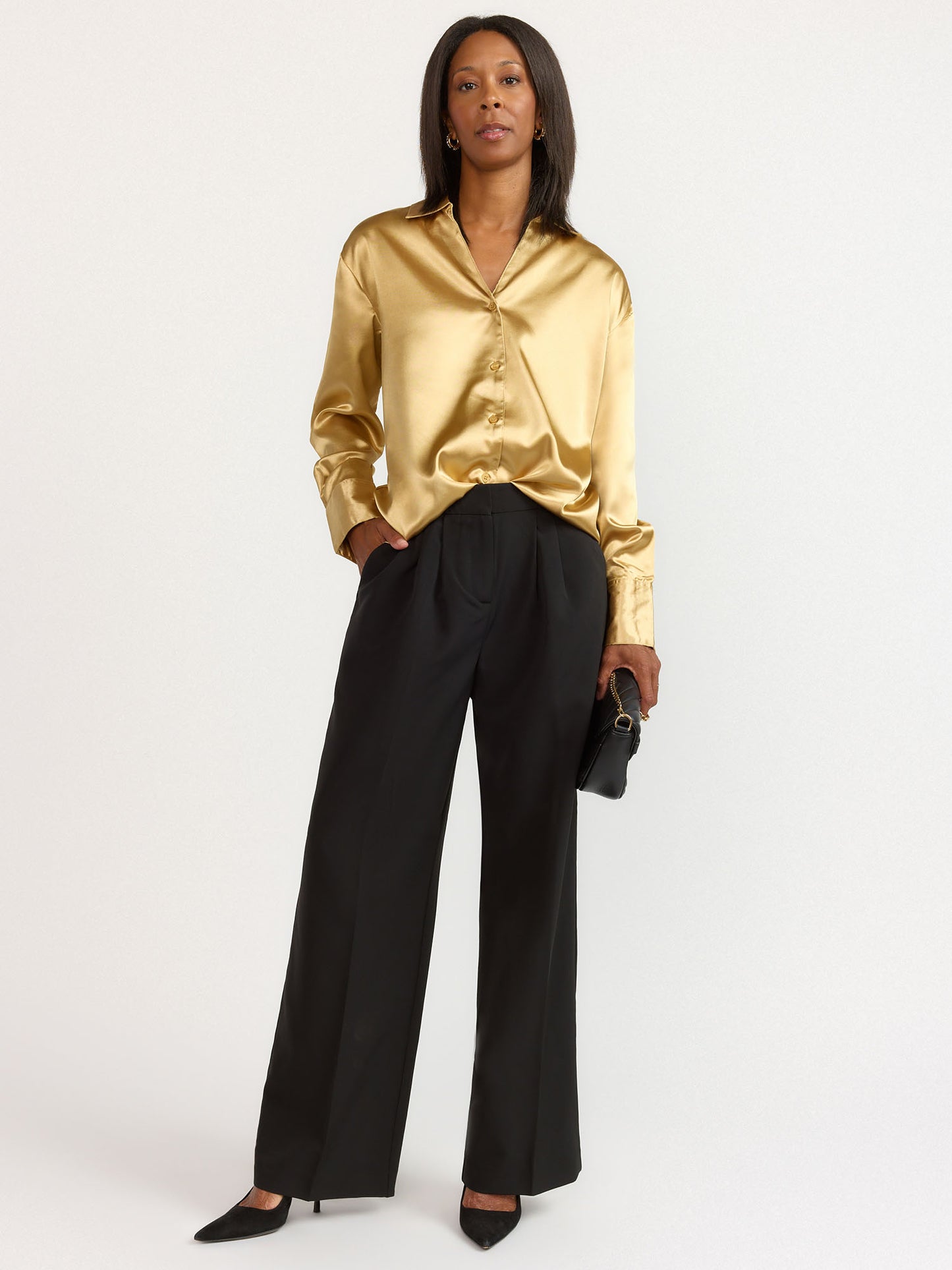 Essential Pleated Wide Leg Pant