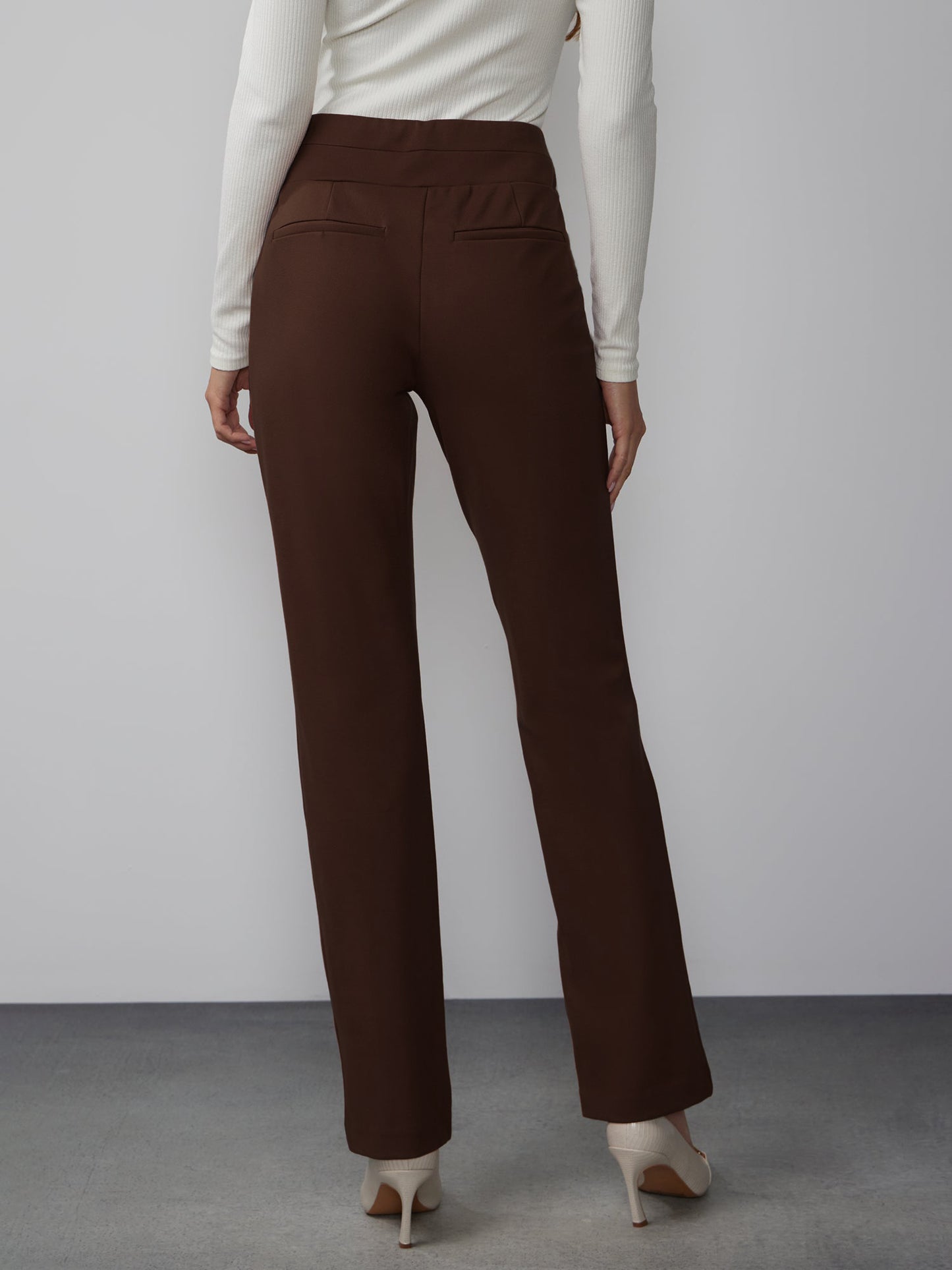 Straight Fit Ponte Pant