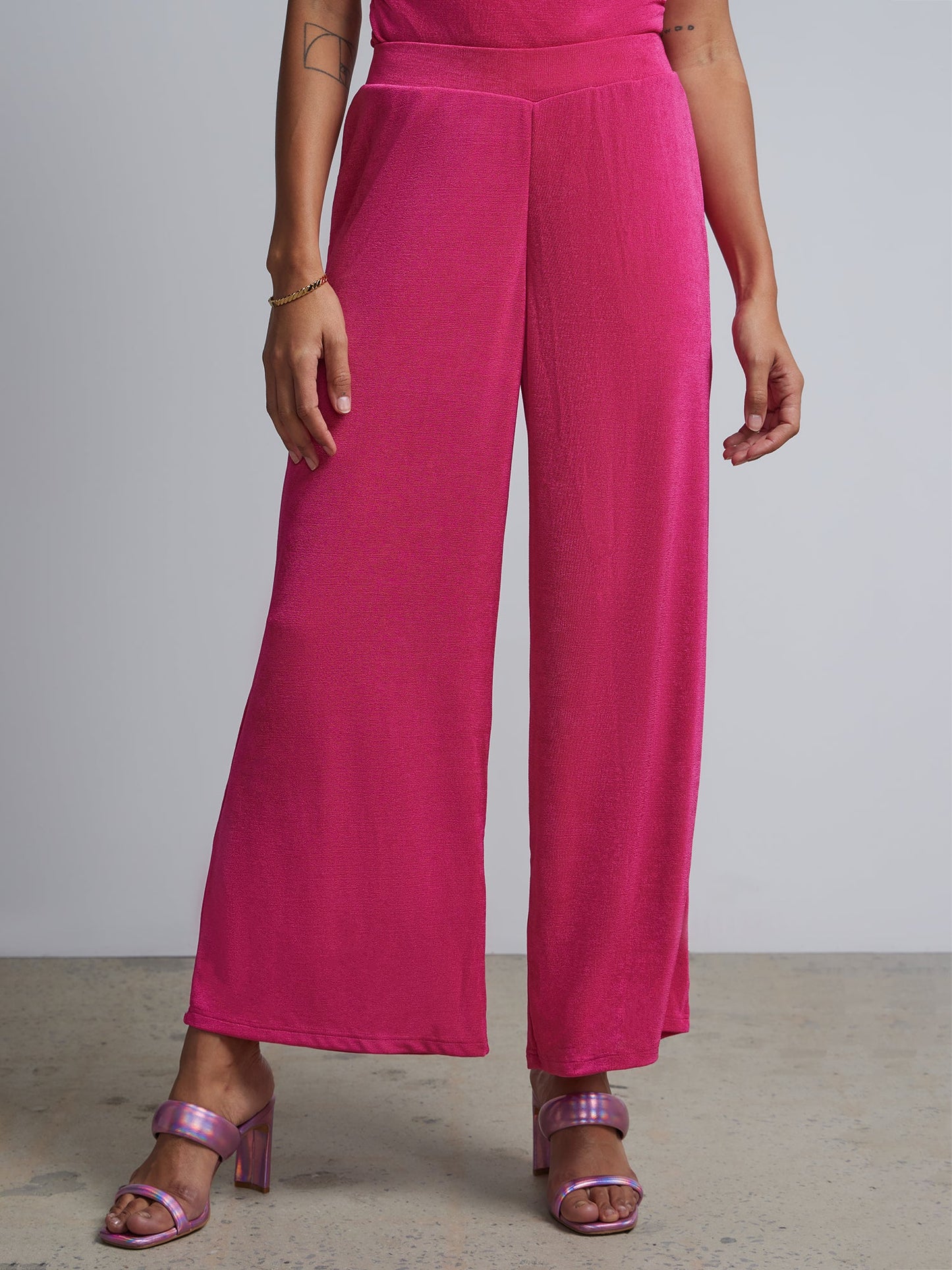 Wide Leg Knit Pants