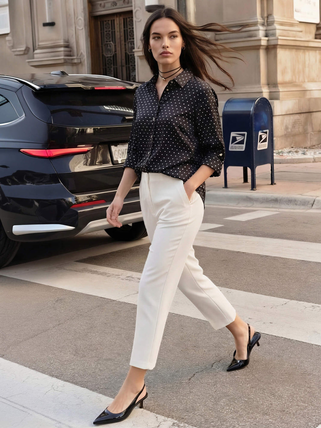 Vertigo Seamed Straight Pants