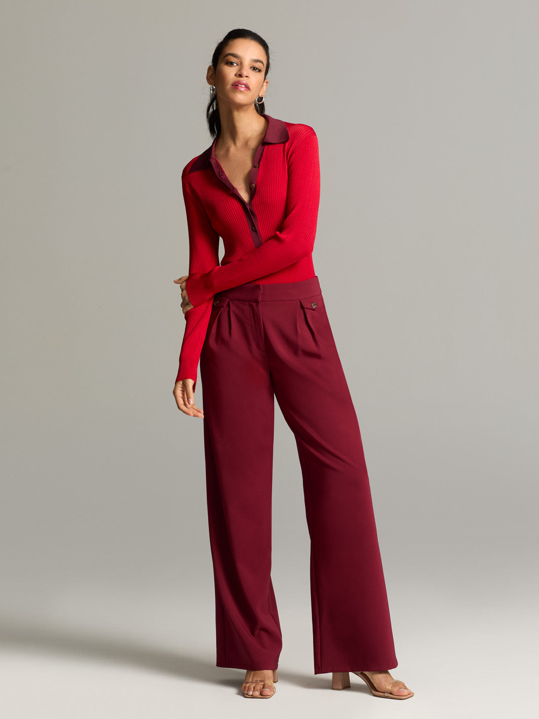 Wide Leg Suiting Pant